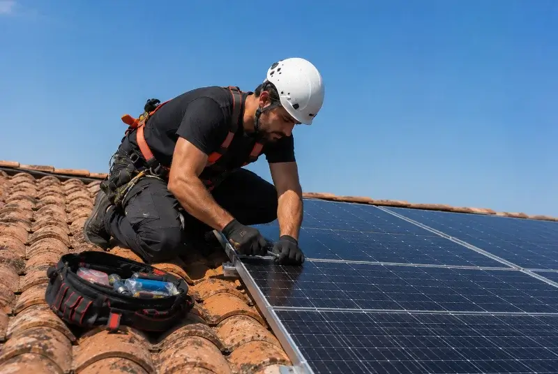 Maintenance et monitoring de panneaux solaires à Melleran
